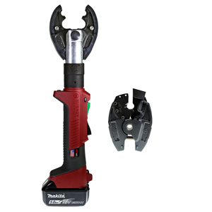 Burndy PATRIOT® Battery-actuated Crimper Cutter Combination Tool Kits Scissor 6 Ton W Dies<multisep/> X Dies Cordless