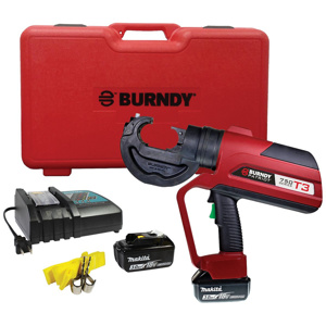 Burndy PATRIOT® T3-Track/Trace/Transmit Battery-actuated Crimpers C-head (Covered) 12 Ton U Dies Cordless
