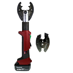 Burndy PATRIOT® Battery-actuated Crimper Cutter Combination Tool Kits Scissor 6 Ton W Dies<multisep/> X Dies Cordless