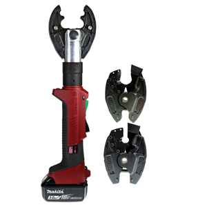 Burndy PATRIOT® Battery-actuated Crimper Cutter Combination Tool Kits Scissor 6 Ton W Dies<multisep/> X Dies Cordless