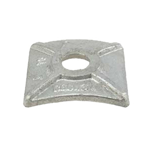Hubbell Power Curved Square Washers 3/4 in Ductile Iron Galvanized