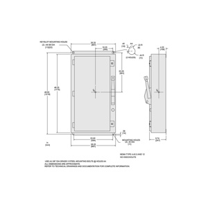 Square D Heavy Duty Fused <em class="search-results-highlight">Disconnects</em> 600 A NEMA 12 600 VAC