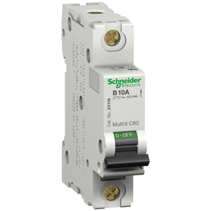 Schneider Electric Multi 9™ C60 Miniature Circuit Breakers 3 A 277 VAC 1 Pole Schneider Electric Multi 9™ C60 Miniature Circuit Breakers 3 A 277 VAC 1 Pole