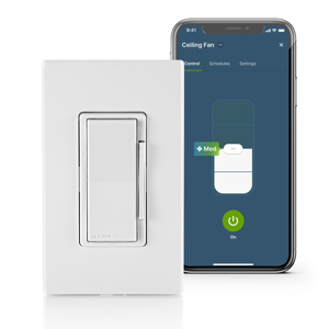 Leviton Decora Smart Wi-Fi Fan Speed Controllers White