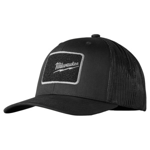 Milwaukee Snapback Bump Caps ABS Plastic, Polyester Black