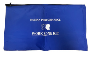 Dominion Sign Zippered Human Performance Kit Bags Blue