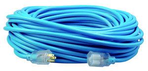 Southwire SJTW Extension Cord Sets 12/3 100 ft Blue