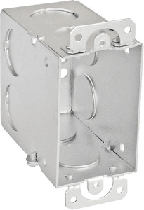 Southwire Metallic Gangable Switch / Outlet Boxes 1 Gang Ears New Work 3-1/2 in