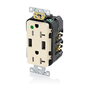 Leviton Decora® USB Duplex Combination Devices 20 A