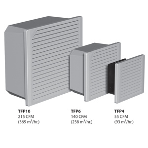 nVent HOFFMAN D85 TFP6 Composite N1 Side Mount Enclosure Filter Fans TFP Side-mount Series   Stainless Steel Washable Foam Filter