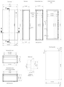 nVent HOFFMAN Flange Mount Hinged Disconnect Enclosures