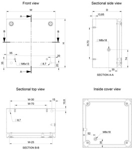 nVent HOFFMAN STB Series Terminal Boxes