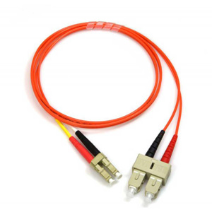 iFiber Optix Indoor Riser Fiber Cable Assemblies 2 m LC - SC Duplex MM - OM1 2 Fiber Orange