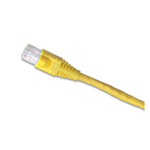 Leviton Cat6 Riser Patch Cords Unshielded RJ45, Booted 7 ft 24/4PR Yellow