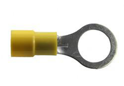 Selecta Products ST Series Insulated Ring Terminals 12 - 10 AWG 3/8 in Yellow