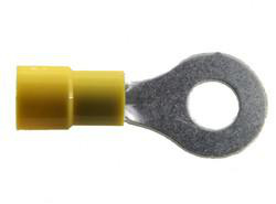 Selecta Products ST Series Insulated Ring Terminals 12 - 10 AWG 1/4 in Yellow
