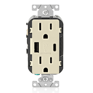 Leviton Decora® USB Duplex Combination Devices 15 A