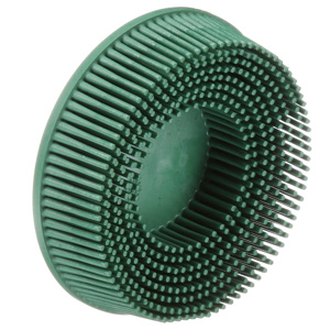 3M Bristle Discs Green 3 in 50 Ceramic Roloc™ Plastic Button 5/8 in