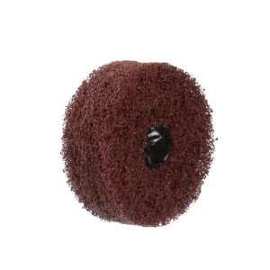 3M Buff and Blend Wheels Brown 3 in Medium Aluminum Oxide Standard Abrasives™ GP Center Hole 1/4 in