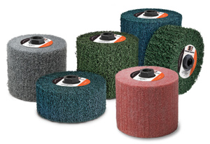 3M Abrasive Brushes Gray 4-1/2 in Medium Silicone Carbide Standard Abrasives™ MD Center Hole 5/8 in
