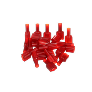 3M Male Insulated Disconnects 22 - 18 AWG Butted Barrel Red Nylon