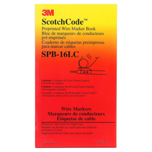 3M ScotchCode™ Wire Marker Books Vinyl-impregnated Cloth