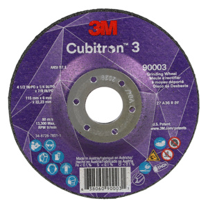 3M Cubitron™ III Depressed-center Grinding Wheels T27