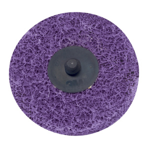 3M Blend and Finish Discs Purple 2 in Medium Aluminum Oxide Roloc™ HS Plastic Button