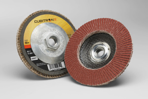 3M Flap Discs Maroon 4-1/2 in 60 Ceramic Cubitron™ II 967A Center Hole 5/8 in