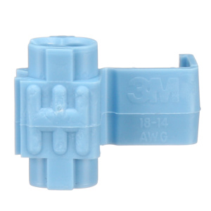 3M Scotchlok™ IDC Crimping Wire Connectors 16 (Solid), 14 (Stranded) AWG 18 AWG 600 V Blue