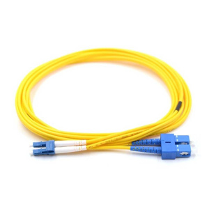 iFiber Optix Indoor Riser Fiber Cable Assemblies 5 m LC - SC Duplex SM - OS2 2 Fiber Yellow