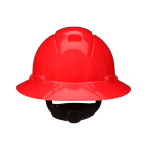 3M SecureFit™ Full Brim Hard Hats Red