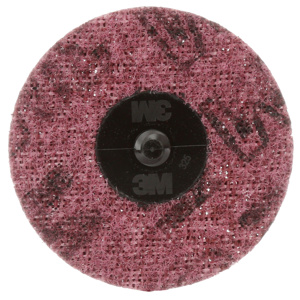 3M Surface Conditioning Discs Maroon 3 in Medium Aluminum Oxide Roloc™ SC Plastic Button