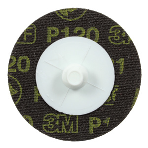 3M Abrasive Discs Maroon 2 in 120 Aluminum Oxide Roloc™ 361F Plastic Button