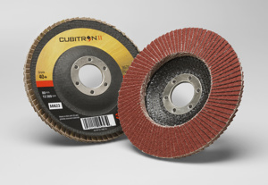 3M Flap Discs Maroon 4-1/2 in 40 Ceramic Cubitron™ II 967A Center Hole 7/8 in