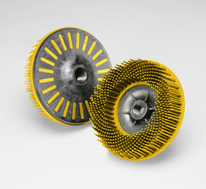 3M Bristle Discs Yellow 4-1/2 in 80 Ceramic Scotch-Brite™ Center Hole 5/8 in