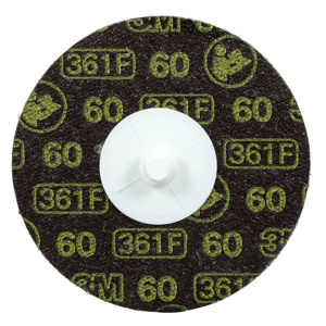 3M Abrasive Discs Orange 2 in 60 Aluminum Oxide Roloc™ 361F Plastic Button
