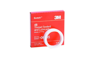 3M Thread Sealant and Lubricant 48 Tape 1/2 x 520 in 3 mil White