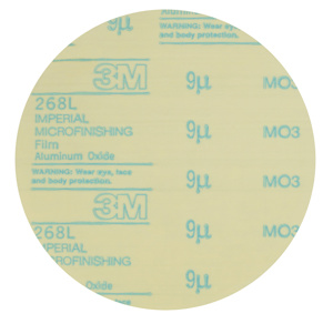3M Microfinishing Film Discs Blue 5 in Aluminum Oxide 268L PSA