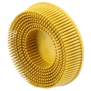 3M Bristle Discs Yellow 3 in 80 Ceramic Roloc™ Plastic Button 5/8 in