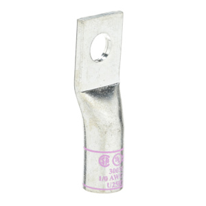 3M Standard Barrel Compression Lugs 5/16 in 1 Hole Pink 1/0 AWG