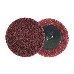 3M Surface Conditioning Discs Maroon 2 in Medium Aluminum Oxide Roloc™ SC Plastic Button