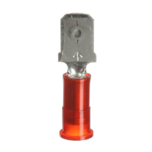 3M Male Insulated Disconnects 22 - 18 AWG Butted Barrel Red Nylon
