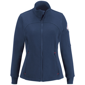 Kits - Workwear Outfitters Bulwark FR Full Zip Fleece Jackets - BHI <em class="search-results-highlight">Logo</em> 2XL Navy Womens
