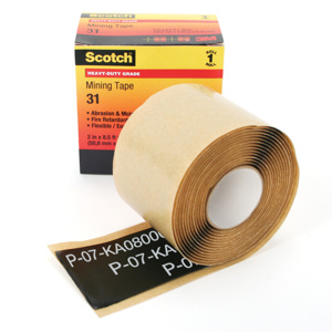 3M Scotch® Heavy-Duty Mining Tape 2 in x 8.5 ft 60 mil Black