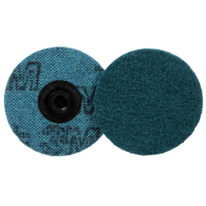 3M Surface Conditioning Discs Teal 3 in Very Fine Aluminum Oxide Roloc™ SC Metal Button