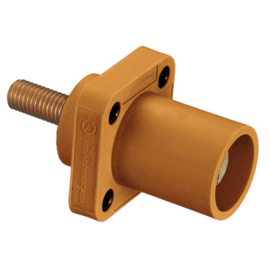 Hubbell Wiring HBLMRS Series Single Pole Receptacles 400 A Male 600 V Orange 4 - 4/0 AWG Screw