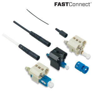 AFL FASTConnect® Fiber Connectors LC Multimode - OM3/OM4 900 um Aqua
