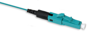 AFL FUSEConnect® Fusion-spliced Fiber Connectors LC Multimode - OM3/OM4 50 um Aqua