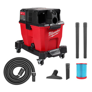Milwaukee M18™ FUEL™ 9 Gallon Dual Battery Wet/Dry Vacuums Cordless 18 V 9 Gallon 109 CFM
